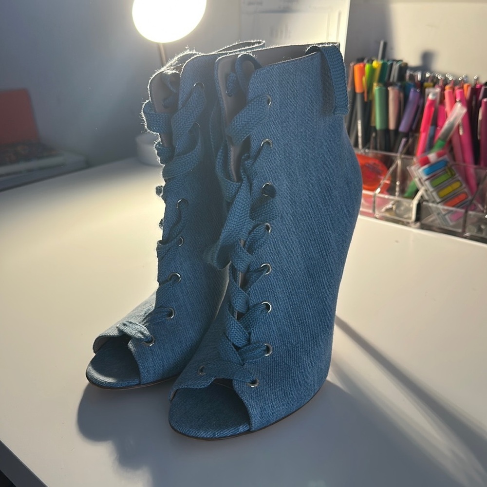 Denim Booties - image 1